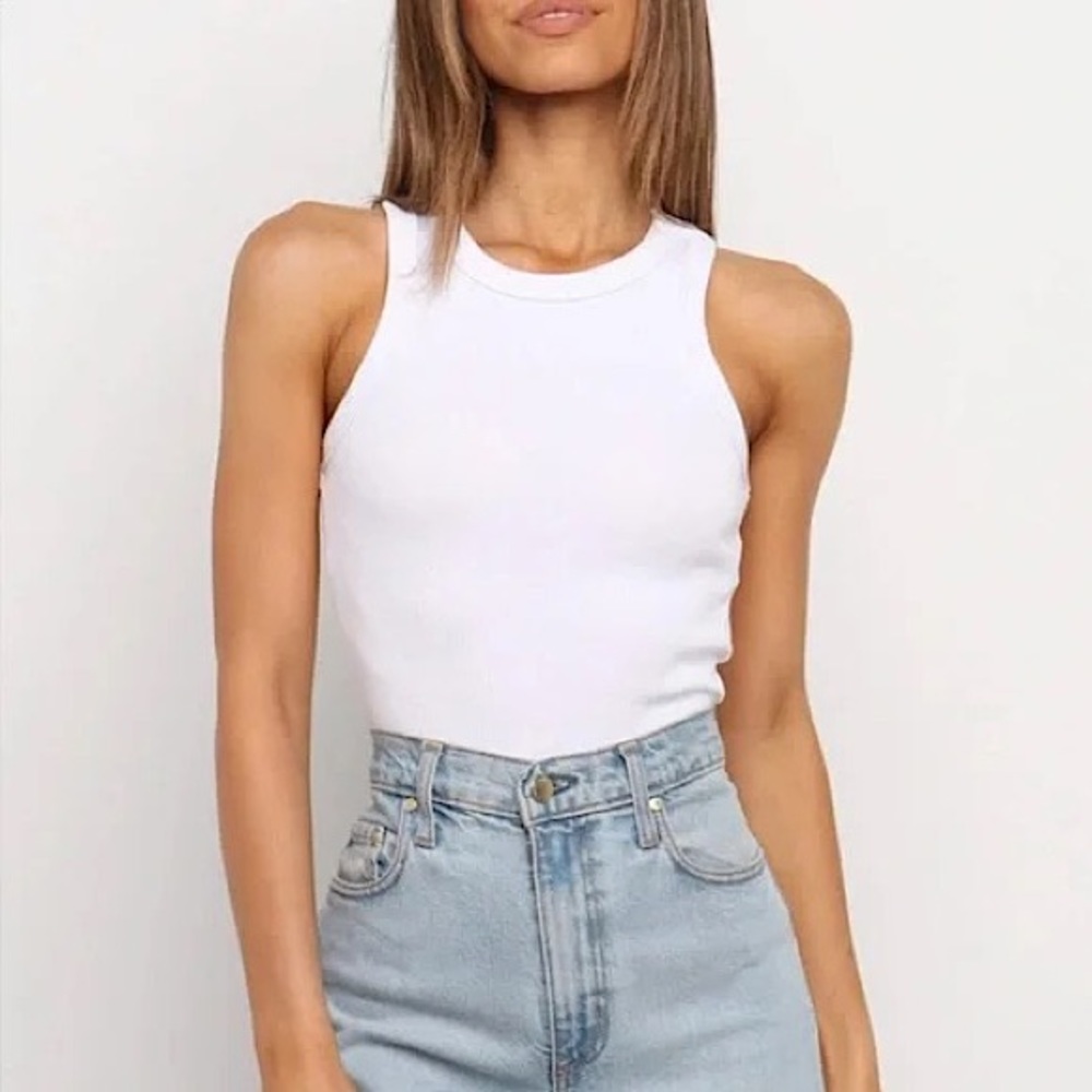 Petal & Pup Misty Tank Top in White—NWOT